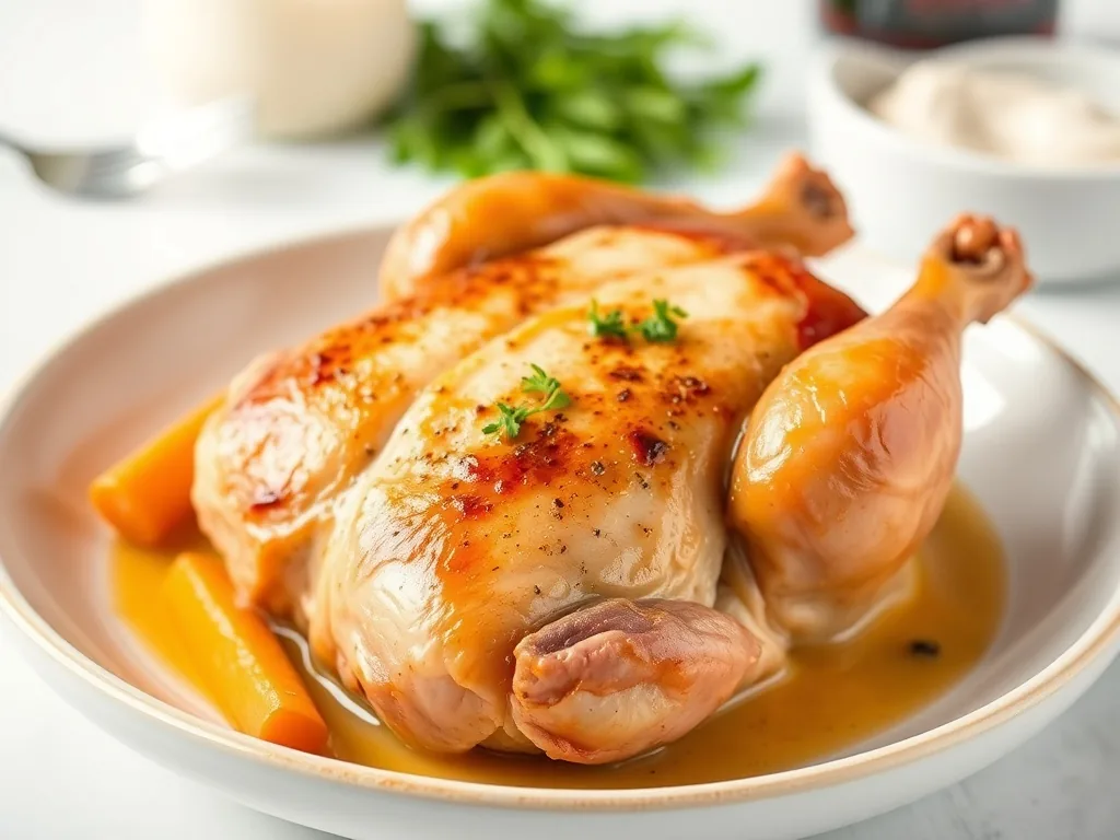 Cuisses de poulet rôties au four, peau croustillante et chair fondante