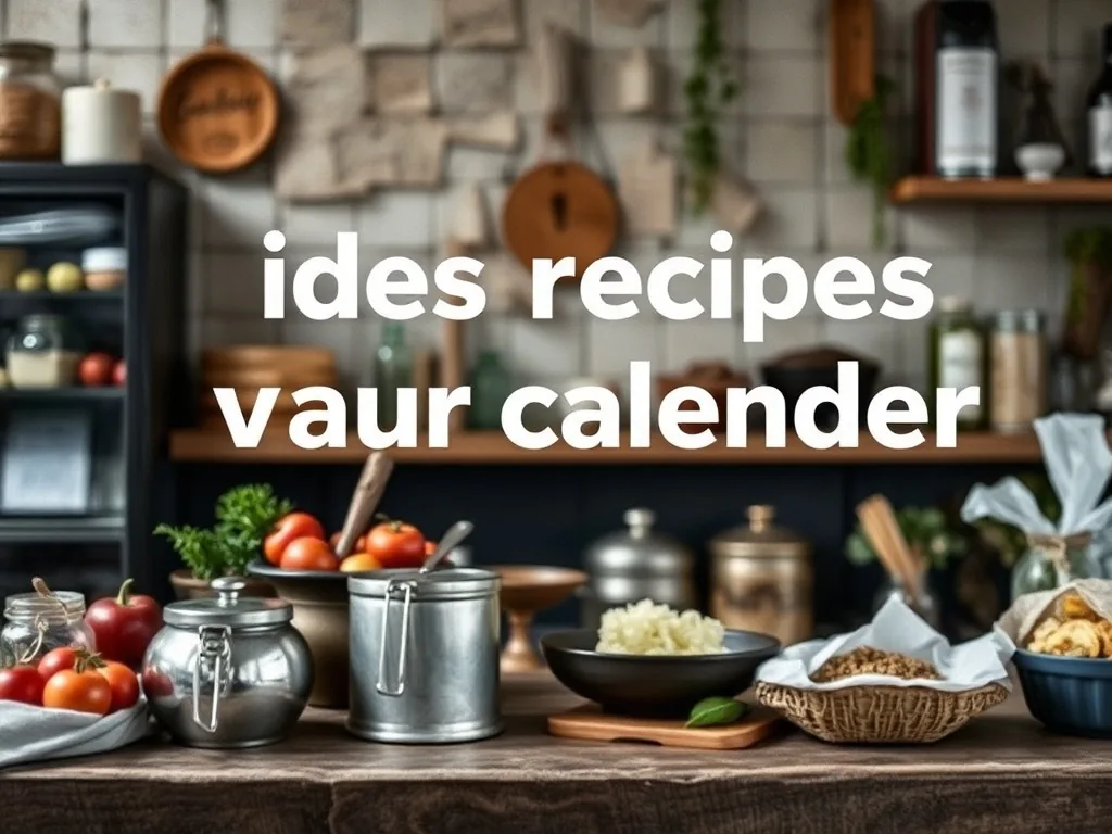 Plan de travail avec des légumes de saison variés, un couteau et un torchon, éclairé par une lumière douce de fin de journée