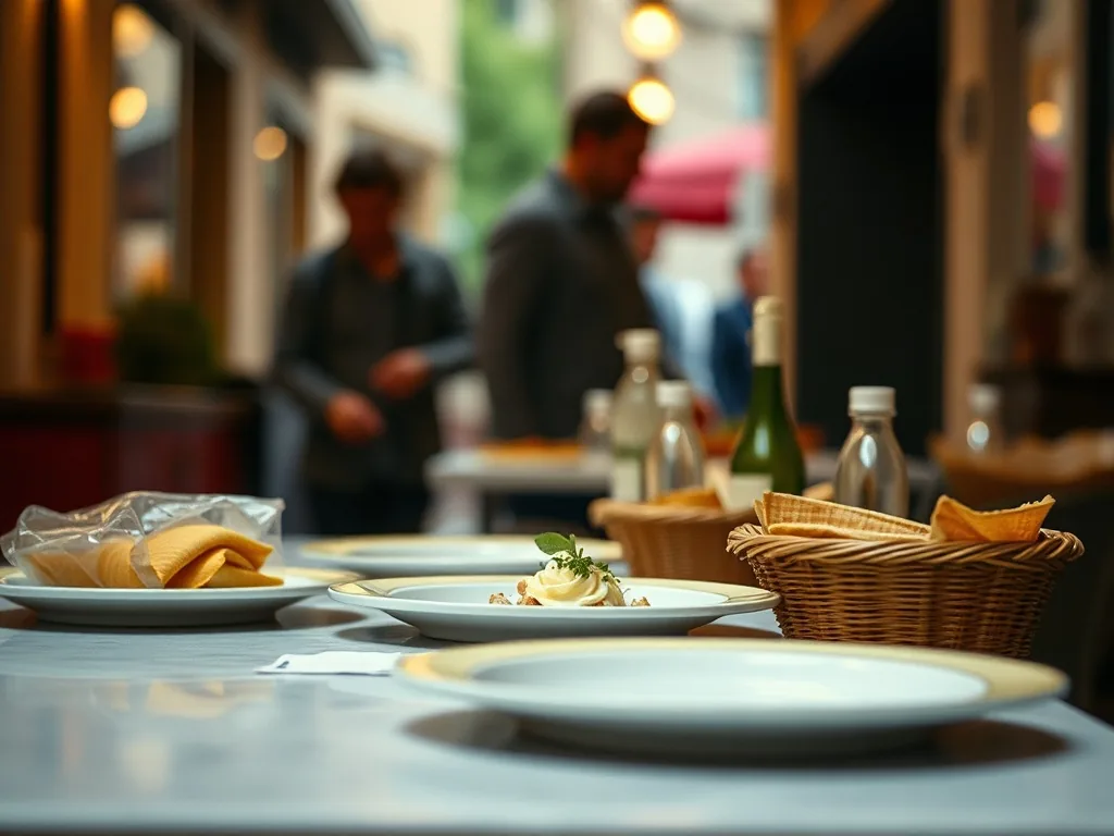 Rangée de bocaux en verre remplis de plats cuisinés, alignés sur une étagère en bois, avec des étiquettes manuscrites