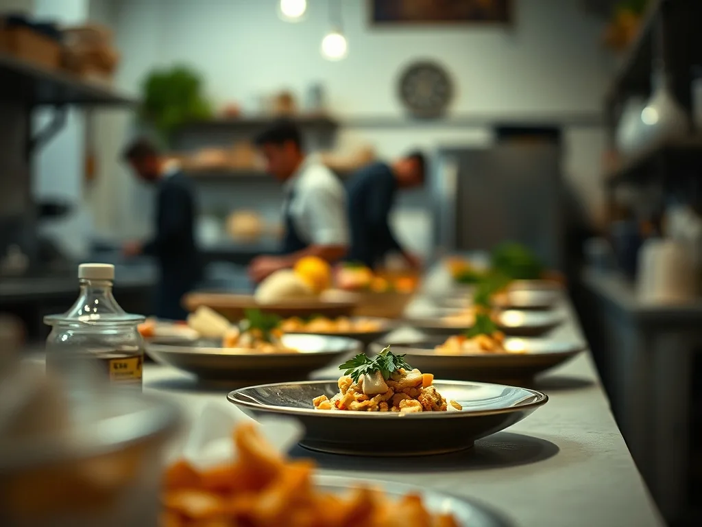 Assiettes de plats préparés à l'avance: gratin, lasagnes, tiramisu, prêts à être dégustés