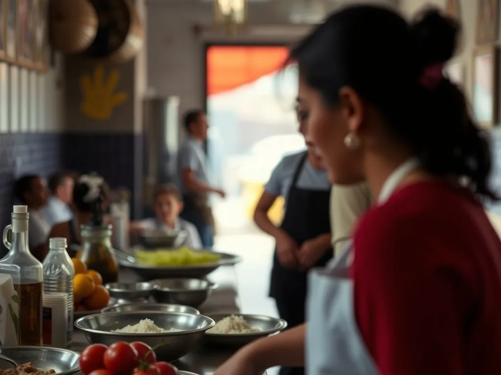 Taboulé maison dans un grand saladier, avec tomates, concombre, menthe fraîche et semoule fine dorée