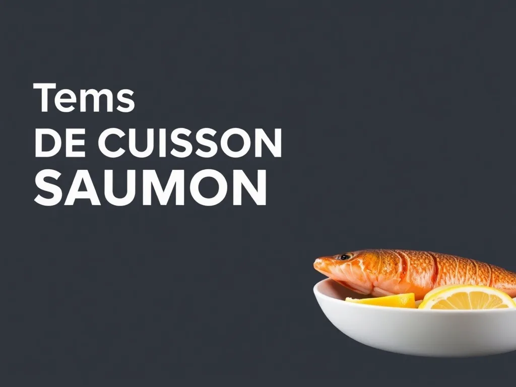 Saumon au four, minuteur réglé pour le temps de cuisson
